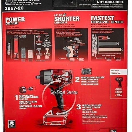 Milwaukee Electric - M18 Fuel 1/2 HIGH Torque Impact Wrench W/FRICTI