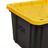 27 Gal. Tough Storage Tote in Black and Yellow