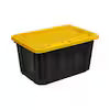 27 Gal. Tough Storage Tote in Black and Yellow