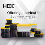 27 Gal. Tough Storage Tote in Black with Yellow Lid (4-Pack)