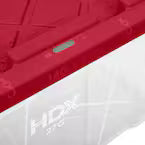 27 Gal. Tough Storage Tote in Clear with Red Lid
