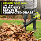 40V 120 MPH 450 CFM Cordless Battery Variable-Speed Jet-Fan Leaf Blower (Tool-Only)